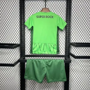24-25 Sporting Lisbon Third Kid Kits Youth Apparels Football AAAAJersey Yupoo 3