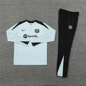 24-25 Barcelona Long Sleeve Training Suit Football Shirts 1