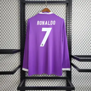 16-17 Real Madrid away purple long sleeve 3