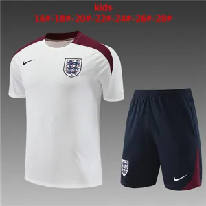 2024 England Kids Training Soccer Jerseys Football Shirts