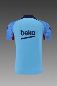 22-23 Barcelona training suit short sleeve kit blue - 3 4
