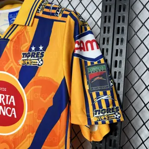97-98 Tigres UANL Home Retro Kit Vintage Shirt Sport AAAAJersey Yupoo 3