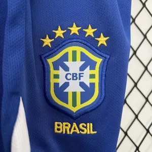 2004 Brazil Home Retro Kid Kits Youth Apparels AAAAJersey Wholesale Yupoo 4