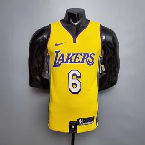 James #6 Lakers yellow