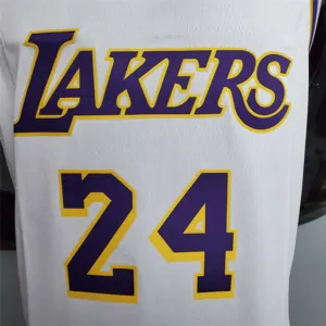 Bryant #24 Lakers Round neck white 3