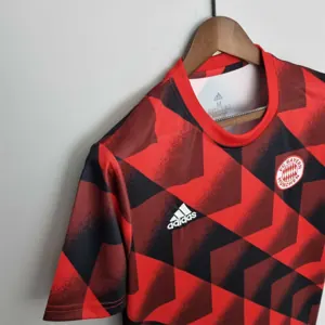 22-23 Bayern training kit red geometric pattern 6