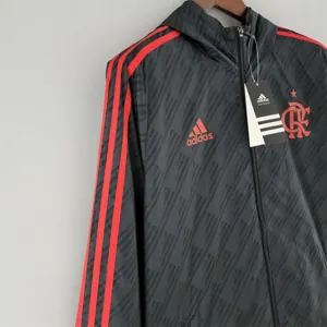 22-23 Flamengo Windbreaker Black Red Edge 4