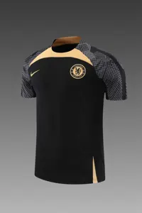 22-23 Chelsea training suit short sleeve kit black 17