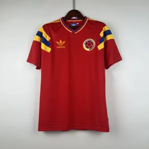 1990 Colombia Retro Away S-XXL best soccer jersey