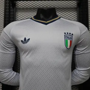 2026 Italy Away Mens Kit Football Player Version Long Sleeve Shirt AAAAJersey Supply Yupoo 9 9