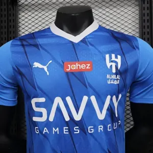 23-24 Al-Hilal home Player Version size S-XXL Soccer Jersey 7