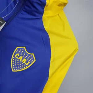 20-21 Boca Juniors Blue and Yellow Windbreaker 5