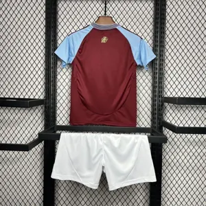 24-25 Aston Villa Home Kid Kits Youth Apparels Football AAAAJersey Yupoo 2