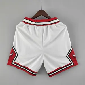 Chicago Bulls white NBA shorts 7