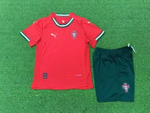 25-26 Portugal Home Player Version Kid Kits Youth Apparels Soccer AAAAJersey Yupoo