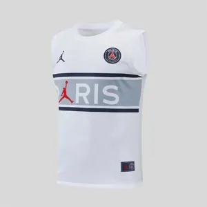22-23 PSG vest training kit kit white grey stripe 3