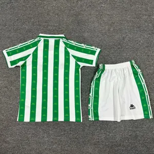95-97 Betis Home Retro Kid Kits Children Sets Soccer Jerseys Yupoo 1