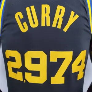 75th Anniversary Curry #2974 Warriors Black 2