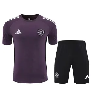 25-26 Manchester United Purple Training Kits Football Tracksuits