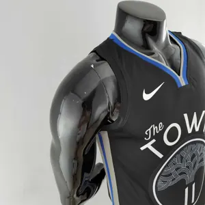 2020 THOMPSON #11 Warriors City Edition Black &amp; Grey NBA Jersey 5
