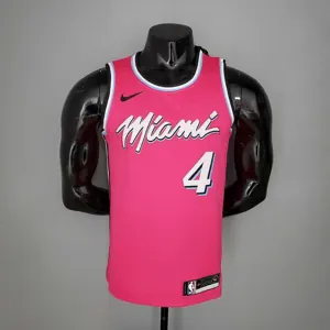 OLADIPO#4 Miami Heat V-neck pink
