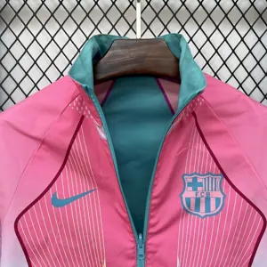 25-26 Barcelona Pink&Blue Windbreaker Double-Sided Jackets AAAAJersey Dropship Yupoo 2