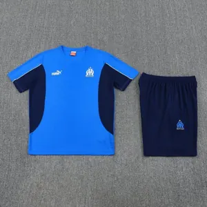 25-26 Marseille Blue Training Kits Football Tracksuits 1