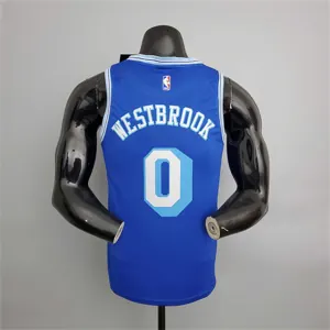 2021 Westbrook#0 Lakers Retro Blue 5