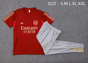 23-24 Arsenal Short Sleeve Training Suit Yupoo 2