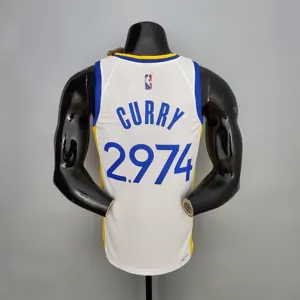 75th Anniversary Curry#2974 Warriors White 5