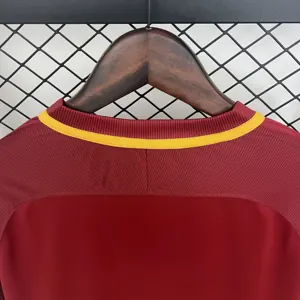 17-18 Roma Home Retro Kit Long Sleeve Shirt Soccer Kit AAAAJersey Cheap Yupoo 2