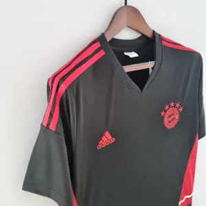 22-23 Bayern training suit blackred edge 6