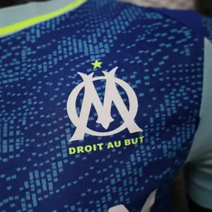 25-26 Marseille Third Away Blue Player Version Kit Football T-Shirt AAAAJersey Supply Yupoo 2