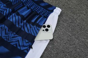 22-23 Marseille training suit short sleeve kit white blue 3