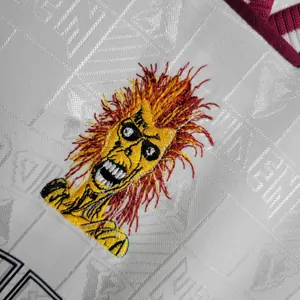 99-00 West Ham Iron Maiden Away Retro Kit Vintage Shirt Sport AAAAJersey Yupoo 1