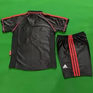 98-99 AC Milan Away Retro Kid Kits Youth Apparels Soccer AAAAJersey Yupoo 1