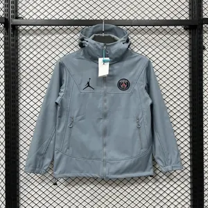 25-26 PSG hardshell jacket Kit Soccer Windbreaker AAAAJersey Supply Yupoo 2