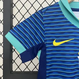 2024 Brazil Away Kid Kits Youth Apparels AAAAJersey Wholesale Yupoo 4