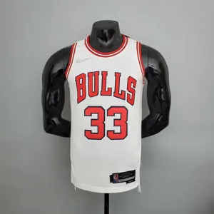 75th Anniversary Pippen #33 Bulls White