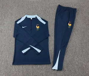 2024 France Player Long Sleeve Training Suit Football Shirts 2