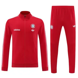 24-25 Bayern Long Sleeve Kits Red Jacket Suits Soccer Jerseys Yupoo