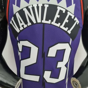 Toronto Raptors VANVLEET#23 Purple NBA Jersey 4