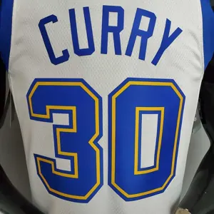 Retro version CURRY#30 Golden State Warriors white 3