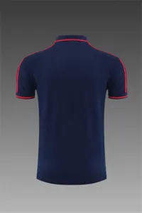Polo Bayern sapphire blue and red three sides 1
