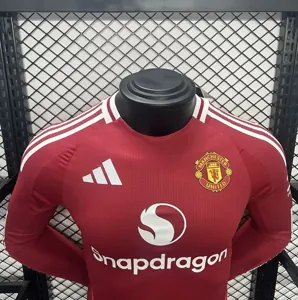 24-25 Manchester United Home Long Sleeve Kit Player Version Shirt AAAAJersey Supplier Yupoo 1