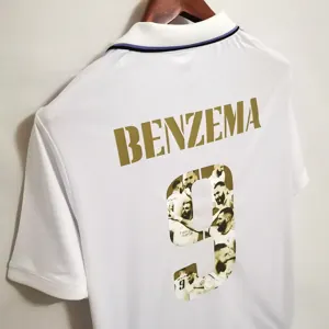 22-23 Real Madrid 9#BENZEMA Golden commemorative number 1