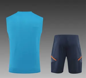 22-23 Manchester United vest training suit kit Blue 17