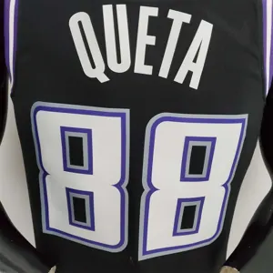 2022 Season QUETA#88 Kings City Edition Black NBA Jersey 3