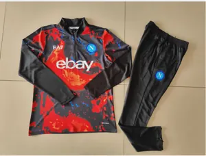 24-25 Napoli Long Sleeve Training Suit Football Shirts 1