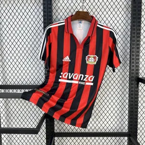 00-01 Bayer 04 Leverkusen Home Retro Kit Vintage Shirt AAAAJersey Yupoo